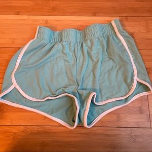 Blue Mossimo dolphin stripe sport shirt sz small